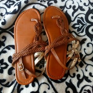 Brown Faded Glory Sandals